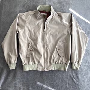 Vintage Woolrich Jacket Men's 46 XL Tan Quilt Lined Full Zip Old Money